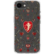 Mobilpad Iphone 16E Uyumlu Baskılı Yumuşak Silikon Şeffaf Telefon Kılıfı