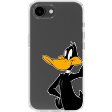 Mobilpad Iphone 16E Uyumlu Baskılı Yumuşak Silikon Şeffaf Telefon Kılıfı