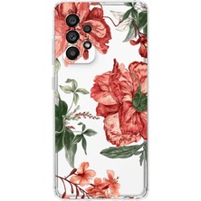 Mobilpad Samsung Galaxy A73 Uyumlu Baskılı Yumuşak Silikon Şeffaf Telefon Kılıfı