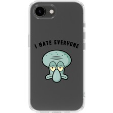 Mobilpad Iphone 16E Uyumlu Baskılı Yumuşak Silikon Şeffaf Telefon Kılıfı