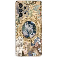 Mobilpad Samsung Galaxy A73 Uyumlu Baskılı Yumuşak Silikon Şeffaf Telefon Kılıfı