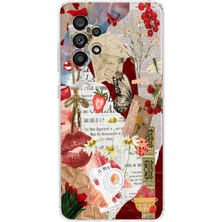 Mobilpad Samsung Galaxy A73 Uyumlu Baskılı Yumuşak Silikon Şeffaf Telefon Kılıfı