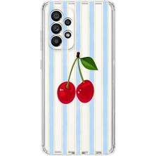 Mobilpad Samsung Galaxy A73 Uyumlu Baskılı Yumuşak Silikon Şeffaf Telefon Kılıfı