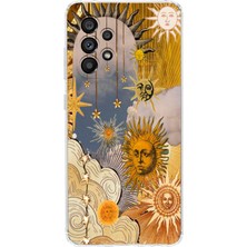 Mobilpad Samsung Galaxy A32 Uyumlu Baskılı Yumuşak Silikon Şeffaf Telefon Kılıfı