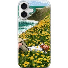 Mobilpad Iphone 16 Plus Uyumlu Baskılı Yumuşak Silikon Şeffaf Telefon Kılıfı