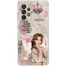 Mobilpad Samsung Galaxy A72 Uyumlu Baskılı Yumuşak Silikon Şeffaf Telefon Kılıfı