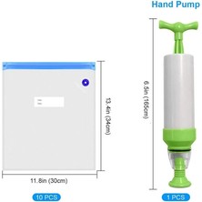 Yeşilev Filament Saklama Poşeti ve Vakum ( 1 Vakum - 1 Poşet 30X34CM  )