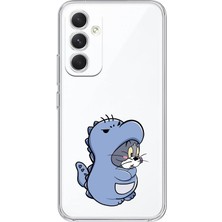 Mobilpad Samsung Galaxy A14 Uyumlu Baskılı Yumuşak Silikon Şeffaf Telefon Kılıfı