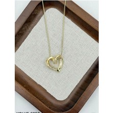 SY Aksesuar Çelik Kalp Kolye 45CM