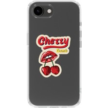 Mobilpad Iphone 16E Uyumlu Baskılı Yumuşak Silikon Şeffaf Telefon Kılıfı