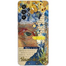 Mobilpad Samsung Galaxy A73 Uyumlu Baskılı Yumuşak Silikon Şeffaf Telefon Kılıfı