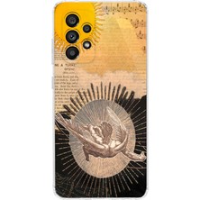 Mobilpad Samsung Galaxy A73 Uyumlu Baskılı Yumuşak Silikon Şeffaf Telefon Kılıfı