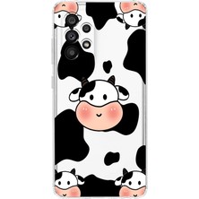 Mobilpad Samsung Galaxy A72 Uyumlu Baskılı Yumuşak Silikon Şeffaf Telefon Kılıfı