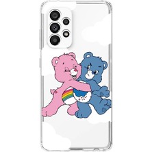 Mobilpad Samsung Galaxy A73 Uyumlu Baskılı Yumuşak Silikon Şeffaf Telefon Kılıfı