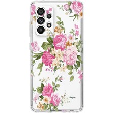 Mobilpad Samsung Galaxy A73 Uyumlu Baskılı Yumuşak Silikon Şeffaf Telefon Kılıfı