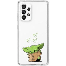 Mobilpad Samsung Galaxy A32 Uyumlu Baskılı Yumuşak Silikon Şeffaf Telefon Kılıfı