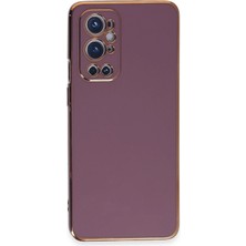 Hnrlishp Newface One Plus 9  Kılıf Volet Silikon - Mor