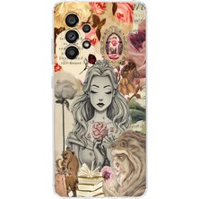 Mobilpad Samsung Galaxy A72 Uyumlu Baskılı Yumuşak Silikon Şeffaf Telefon Kılıfı