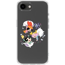 Mobilpad Iphone 16E Uyumlu Baskılı Yumuşak Silikon Şeffaf Telefon Kılıfı