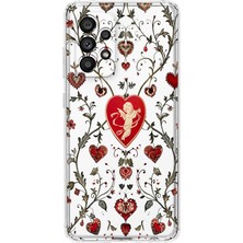 Mobilpad Samsung Galaxy A72 Uyumlu Baskılı Yumuşak Silikon Şeffaf Telefon Kılıfı