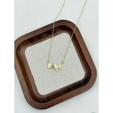 SY Aksesuar Çelik Kelebek Kolye 45CM