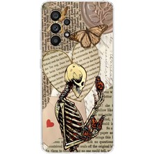 Mobilpad Samsung Galaxy A32 Uyumlu Baskılı Yumuşak Silikon Şeffaf Telefon Kılıfı