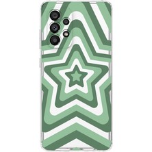 Mobilpad Samsung Galaxy A73 Uyumlu Baskılı Yumuşak Silikon Şeffaf Telefon Kılıfı