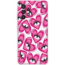 Mobilpad Samsung Galaxy A73 Uyumlu Baskılı Yumuşak Silikon Şeffaf Telefon Kılıfı