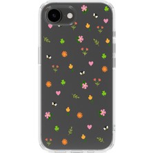 Mobilpad Iphone 16E Uyumlu Baskılı Yumuşak Silikon Şeffaf Telefon Kılıfı