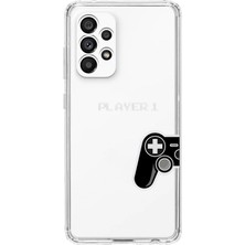 Mobilpad Samsung Galaxy A73 Uyumlu Baskılı Yumuşak Silikon Şeffaf Telefon Kılıfı