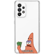 Mobilpad Samsung Galaxy A73 Uyumlu Baskılı Yumuşak Silikon Şeffaf Telefon Kılıfı