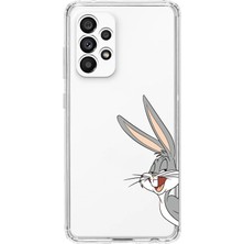 Mobilpad Samsung Galaxy A32 Uyumlu Baskılı Yumuşak Silikon Şeffaf Telefon Kılıfı