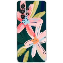 Mobilpad Samsung Galaxy A32 Uyumlu Baskılı Yumuşak Silikon Şeffaf Telefon Kılıfı