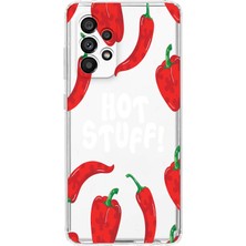 Mobilpad Samsung Galaxy A32 Uyumlu Baskılı Yumuşak Silikon Şeffaf Telefon Kılıfı