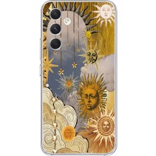 Mobilpad Samsung Galaxy A14 Uyumlu Baskılı Yumuşak Silikon Şeffaf Telefon Kılıfı