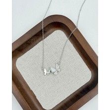 SY Aksesuar Çelik Kelebek Kolye 45CM