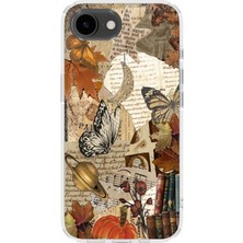 Mobilpad Iphone 16E Uyumlu Baskılı Yumuşak Silikon Şeffaf Telefon Kılıfı