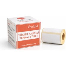 Zuidid 50 x 30 mm Plastik Termal Etiket 230 Adet Beyaz - Phomemo M110 - M220 - M221 Modellere Uyumludur