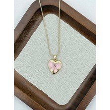 Çelik Kalp Kolye 45CM