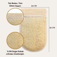 Kabak Lifi Vücut Kesesi Doğal Kabak Eldiven Kese Peeling Cilt Arındırma Lifi Kesesi Kırmed