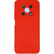 Hnrlishp Newface Huawei Nova Y90 Kılıf Nano Içi Kadife Silikon - Kırmızı