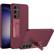 Samsung Galaxy S24 Plus Uyumlu Kılıf Zore Kıpta Standlı Kapak