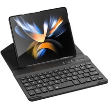 Samsung Galaxy Z Fold 3 Uyumlu Kılıf Standlı Bluetooth Klavyeli Zore Kıpta Keyboard Set Kılıf