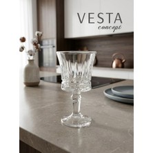 Vesta Concept 6'lı Kahve Yanı Bardak Seti - Şık ve Modern Tasarım - Su, Meşrubat Sunum Bardağı Takımı