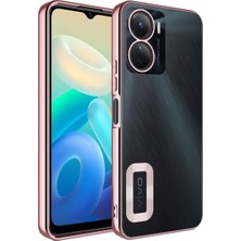Vivo Y16 Uyumlu Kılıf Kamera Korumalı Logo Gösteren Zore Omega Kapak