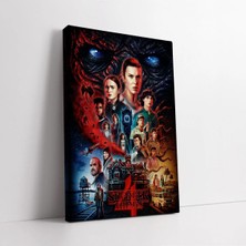  4K Hd Kalite Mgi Design Stranger Things Film Posteri Kanvas Duvar Tablosu