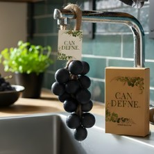 Can Defne Üzüm Şeklinde El Yapımı Doğal Sabun – Aromatik Kokulu Dekoratif Banyo Sabunu (Siyah)