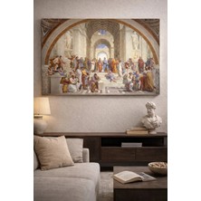  4K Hd Kalite Mgi Design Raffaello Sanzio Atina Okulu (1510) Kanvas Tablo