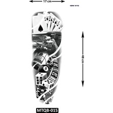 Gerçekci Realistic  Görünüm Kol Bacak Geçici Dövme Tattoo Sticker