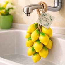 Can Defne Limon Şeklinde El Yapımı Doğal Sabun – Aromatik Kokulu Dekoratif Banyo Sabunu (Sarı)